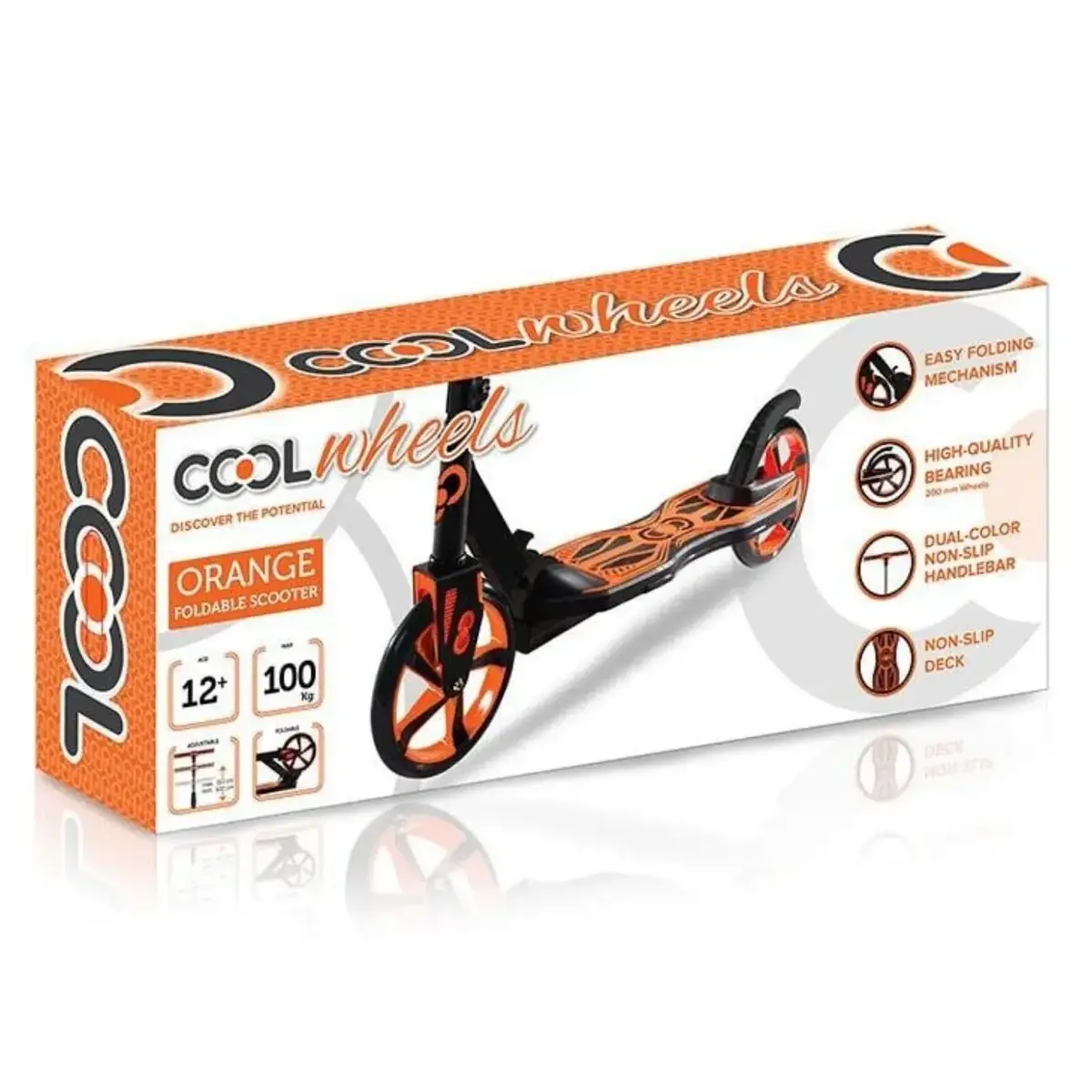 Cool Wheels 2 Tekerlekli Scooter 12+ Turuncu