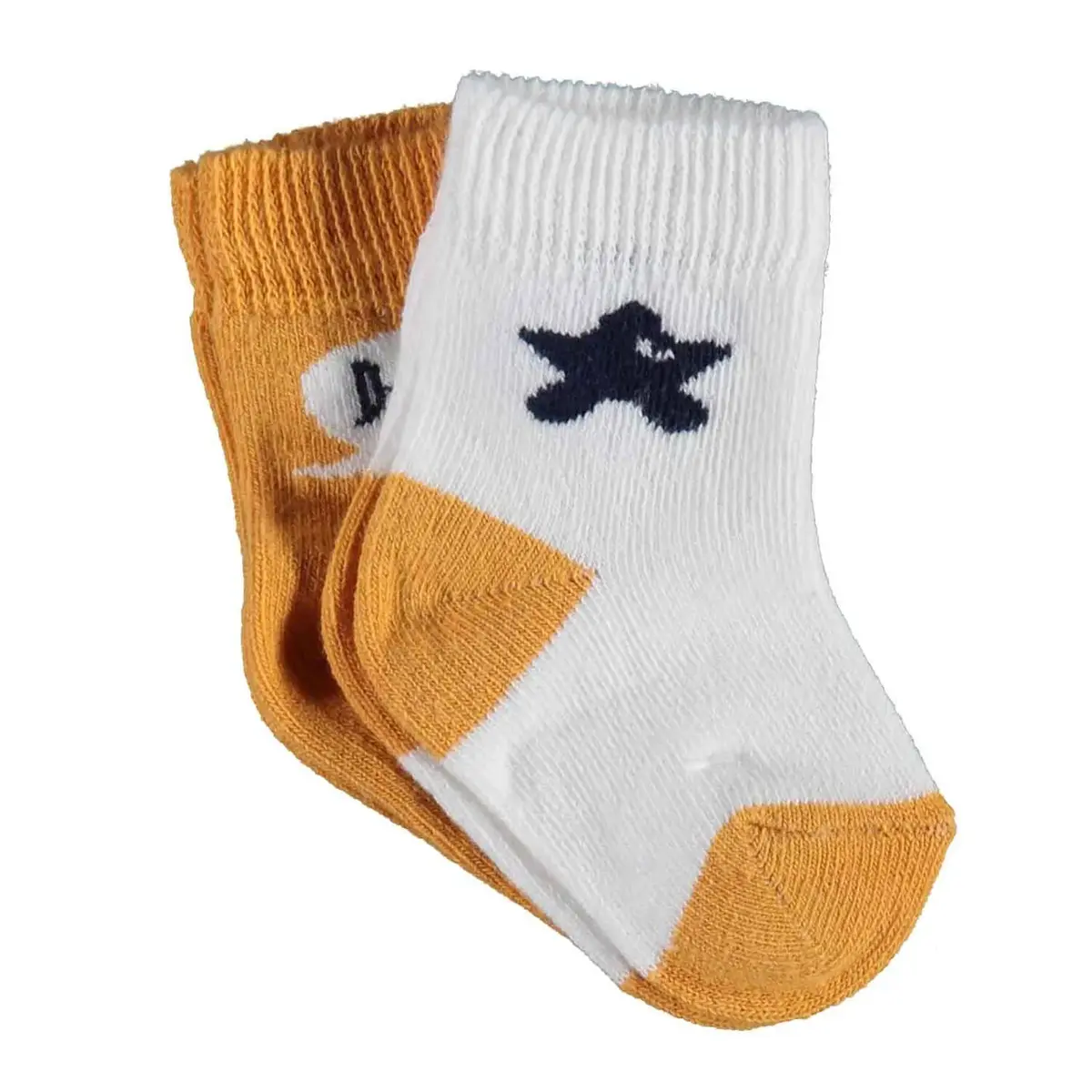 Bibaby Organik Çorap Soket 2li Hi Ekru - Hardal Bibaby Organik Çorap Soket 2li Hi Ekru - Hardal