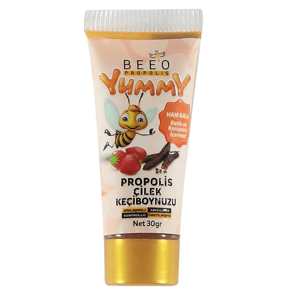 Beeo Yummy Keçi Boynuzu + Fındık + Ham Bal Karışımı 30 gr
