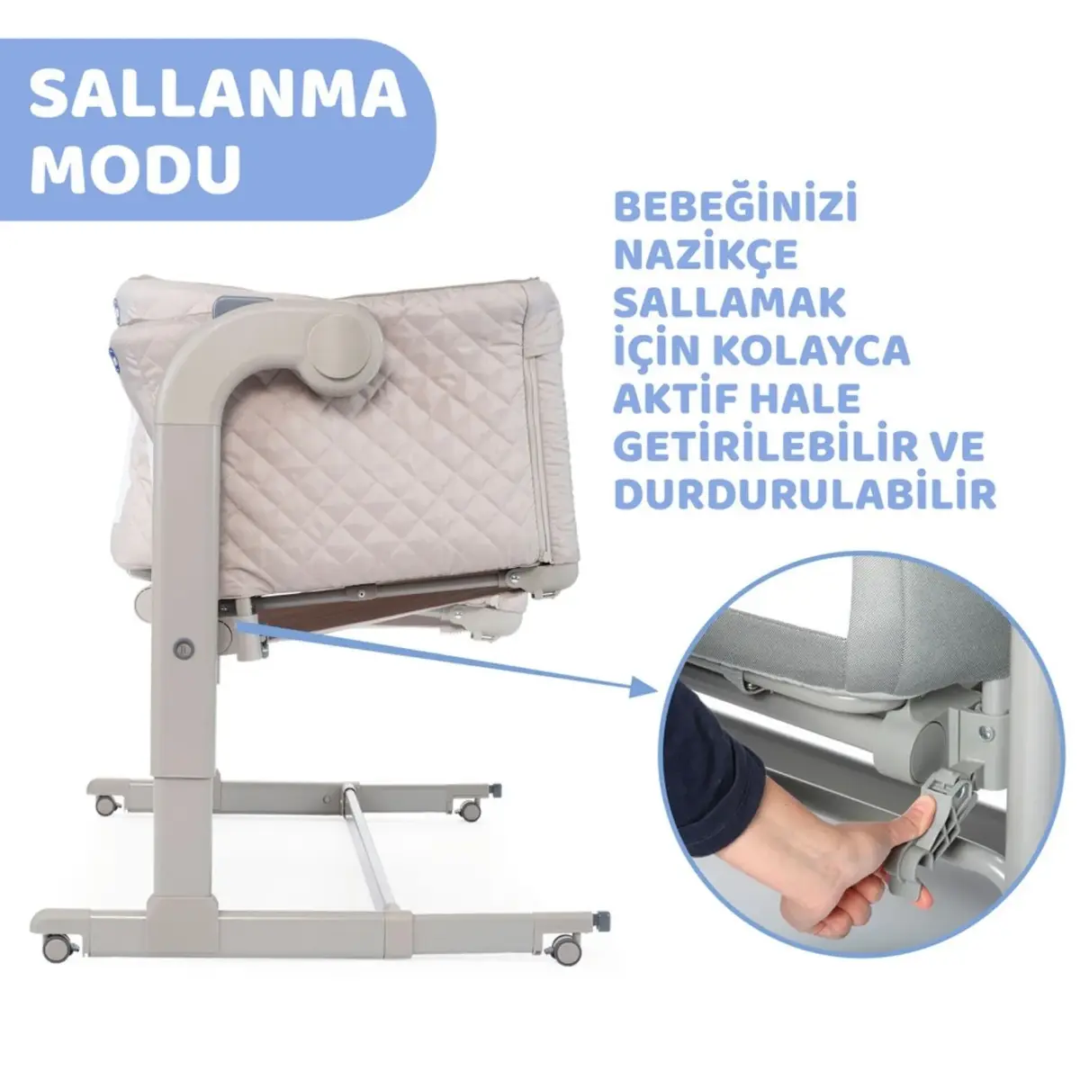Chicco Next2me Forever Anne Yanı Beşik Sand