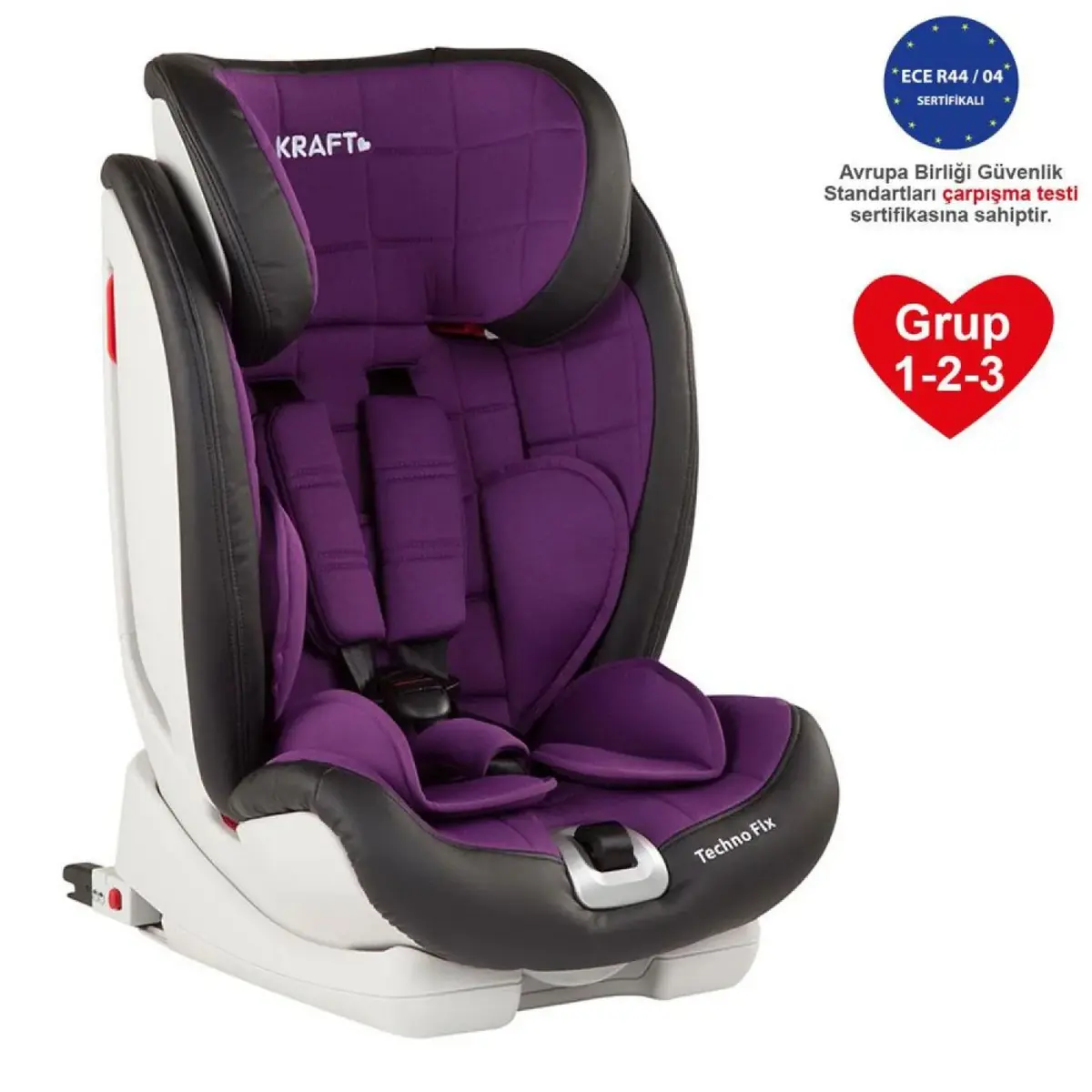 Kraft Techno Fix Oto Koltuğu 9-36 Kg Mor