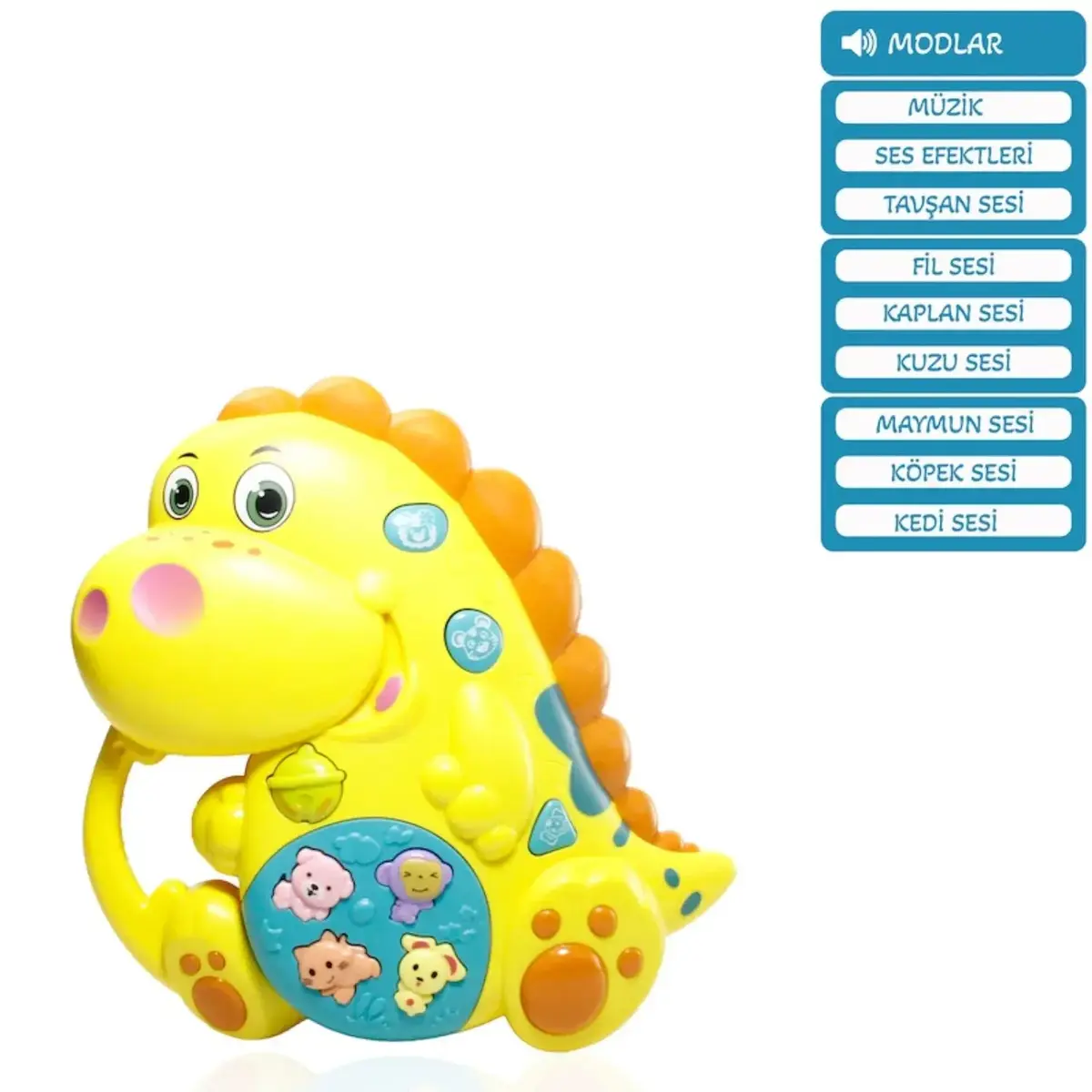 Vardem Işıklı ve Müzikli Dinozor Bebek Piyanosu