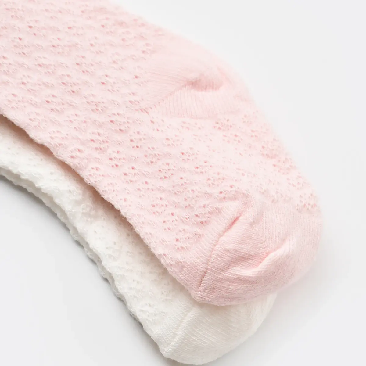 Bibaby Organik Çorap Külotlu Jakarlı Dantelli Pembe