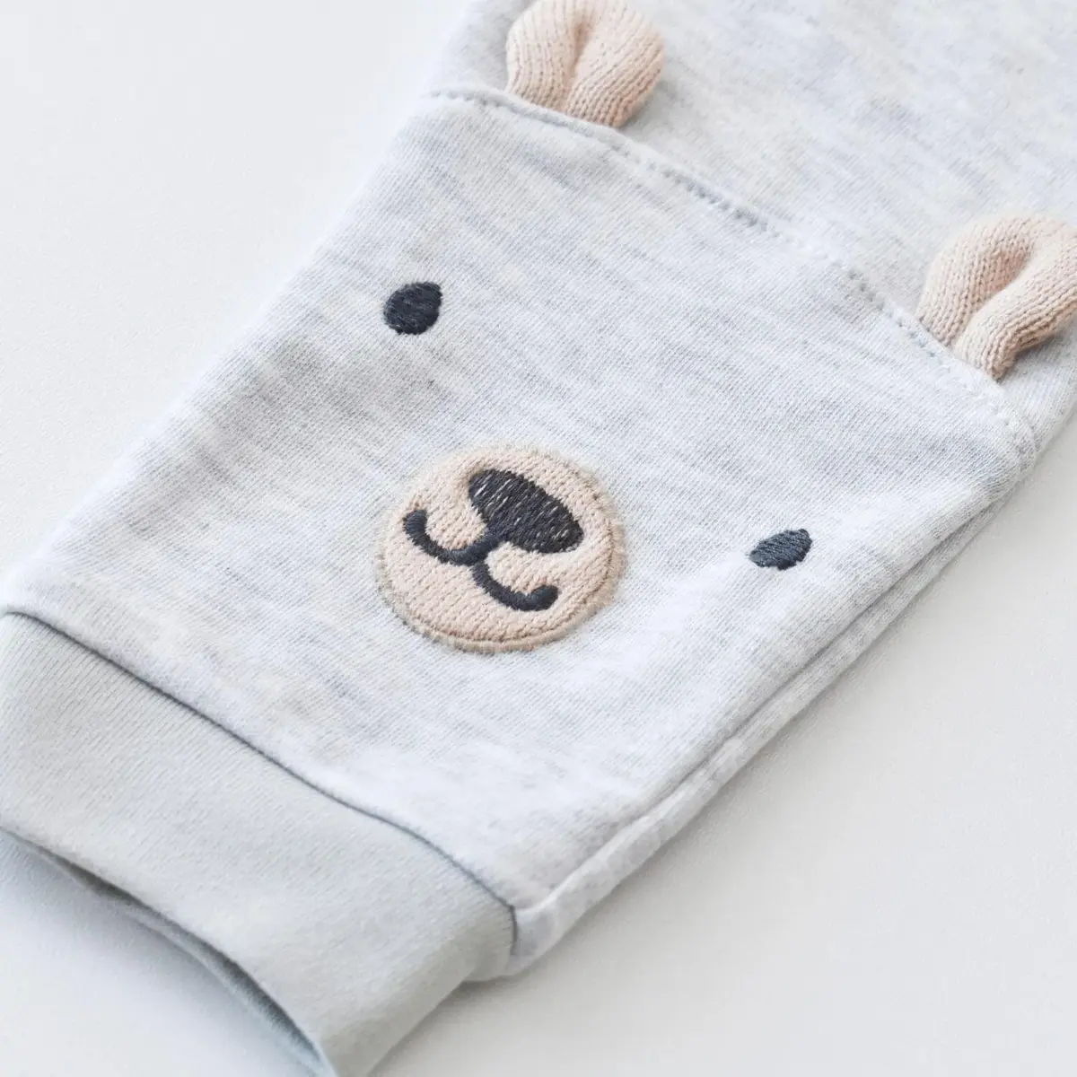 Bibaby Organik 3lü Takım Hug Me Bear Kar Melanj