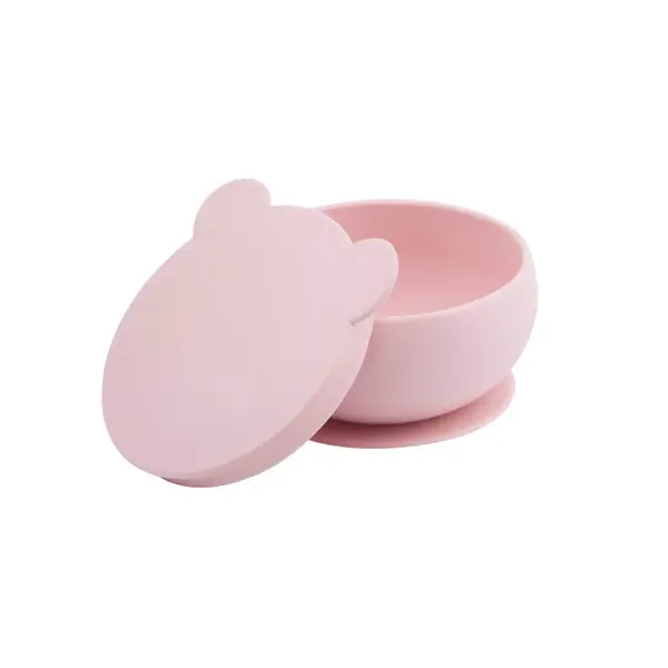 OiOi Vakum Tabanlı Silikon Kapaklı Kase6+ Ay Pinky Pink
