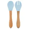 OiOi Mama Kaşığı Çatal Seti 9+ Ay Mineral Blue 