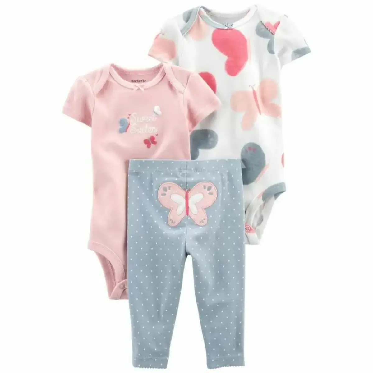 Carter's 3lü Takım Layette Çok Renkli