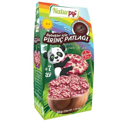 Naturpy Glutensiz Pirinç Patlağı Havuçlu +7 Ay 50 gr