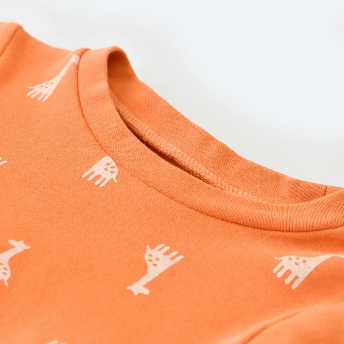 Bibaby Pijama Takımı Happy Graffe Turuncu