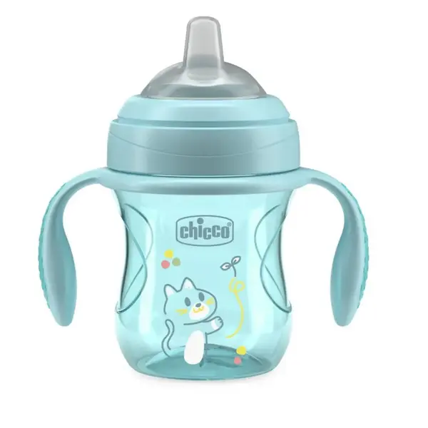 Chicco Yumuşak Uçlu Geçiş Bardağı 4+ Ay Erkek Yeni