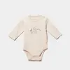 Bibaby Organik Body Cool Lines Bunny Bej - Hardal