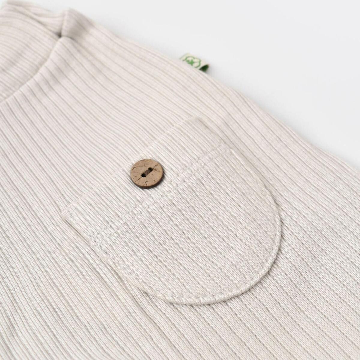 Bibaby Organik Pantolon Patiksiz Soft Modal Gri