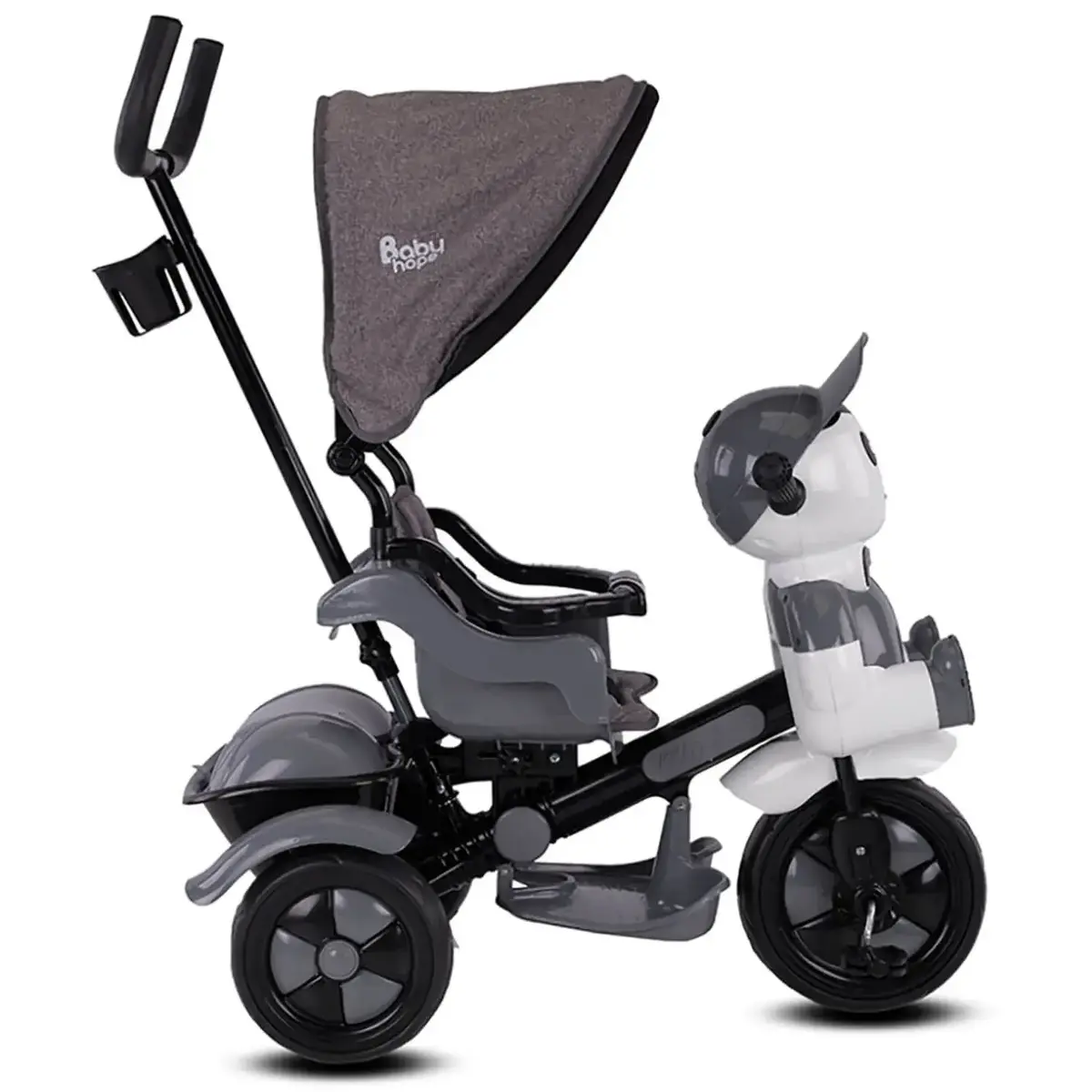 Babyhope Yupi Triycle Üç Tekerlikli Bisiklet Gri