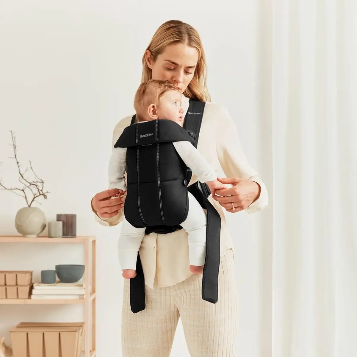 Babybjörn Kanguru Mini 3D Cotton Woven Black