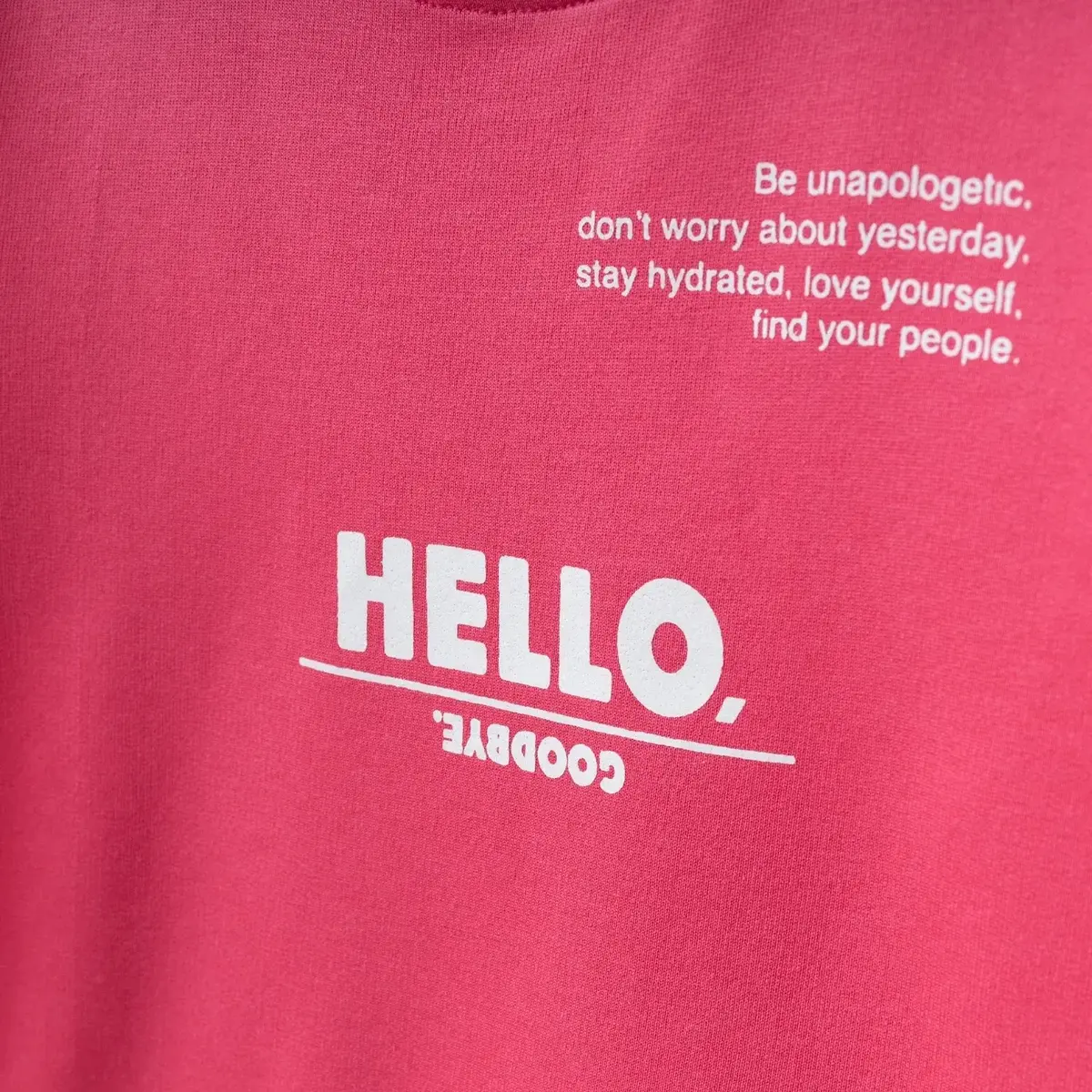 Bebolly 2li Takım Hello Baskılı Fuşya