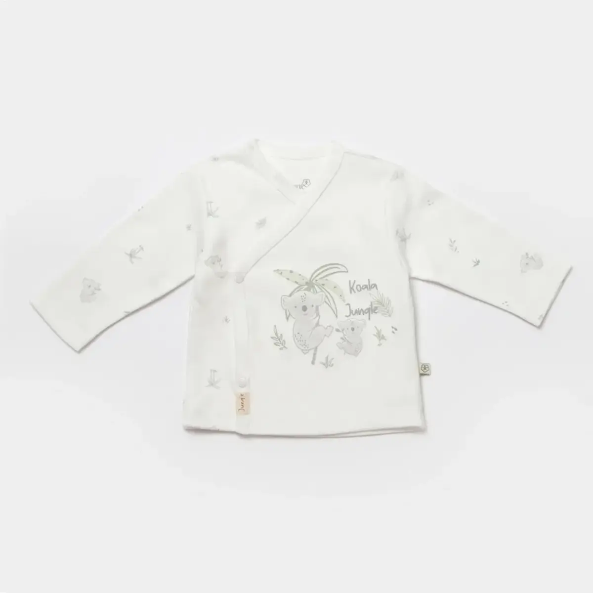 Bibaby Organik Zıbın Takımı 3lü Koala Jungle Gri