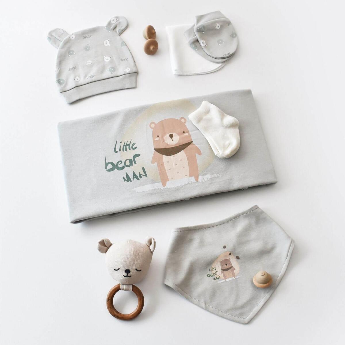 Bibaby Organik Hastane Çıkışı 10lu Hug Me Bear Kar Melanj