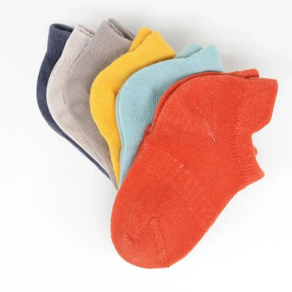 Bibaby Çorap Sneakers Bistyle 6lı Colors Kiremit
