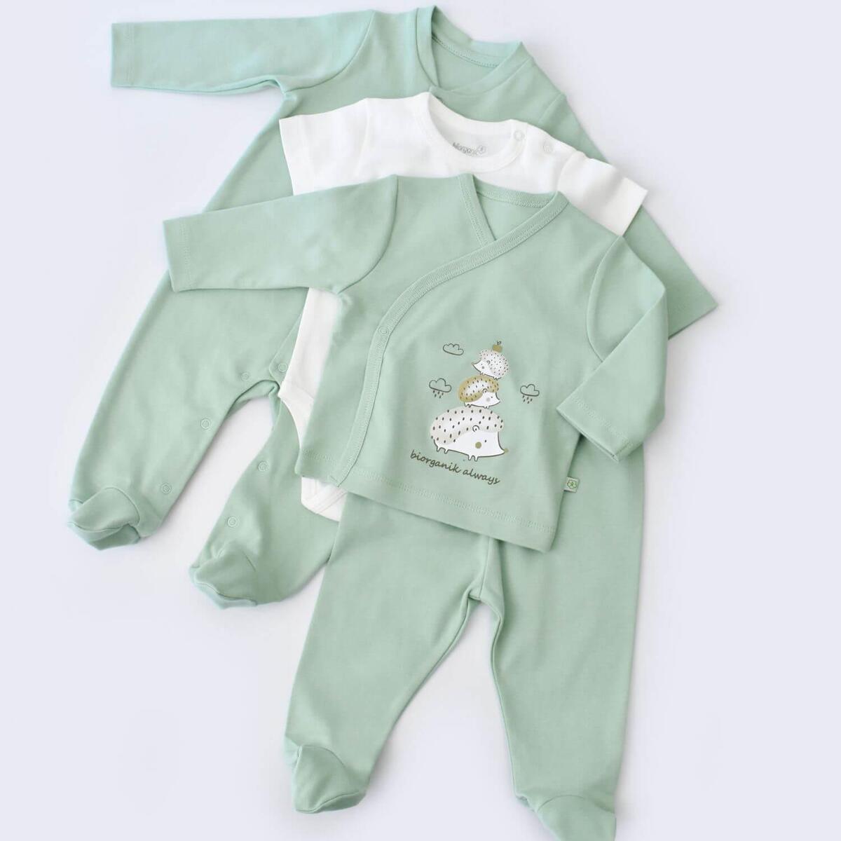 Bibaby Organik Hastane Çıkışı 10lu Happy Always Yeşil