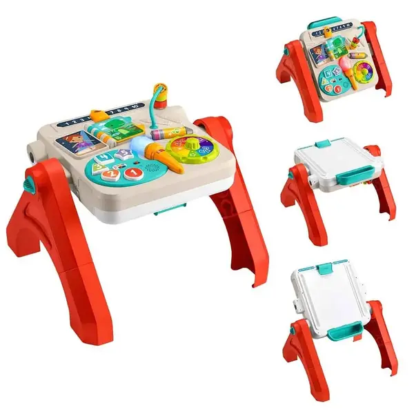 Fisher-Price Eğlen ve Öğren 4'ü 1 Arada Aktivite ve Çizim Masası