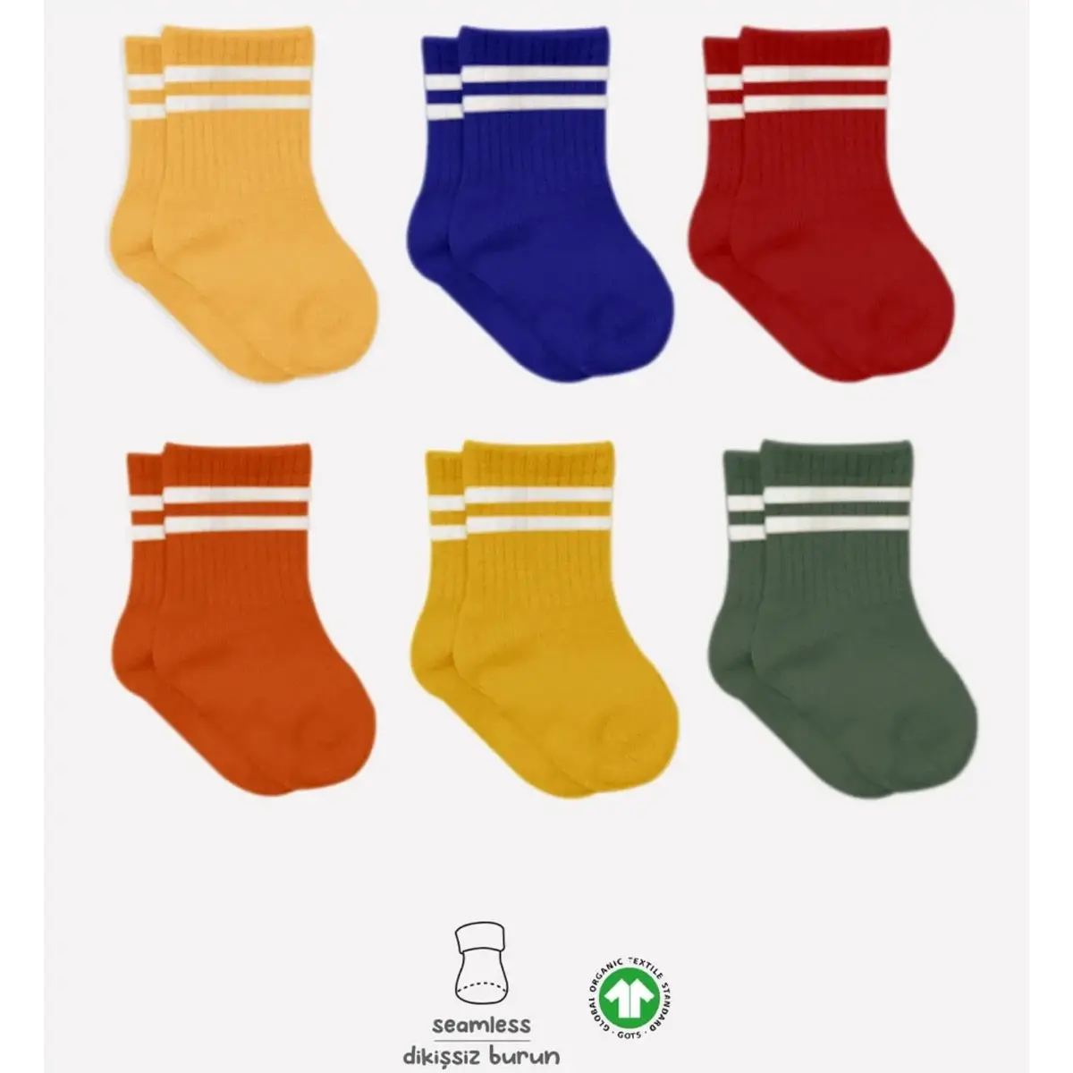 Bibaby Çorap Soket Bistyle 6lı Penye Çemberli Sarı Bibaby Çorap Soket Bistyle 6lı Penye Çemberli Sarı