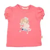 Mini Damla T-Shirt Kedili Kız Gül Kurusu