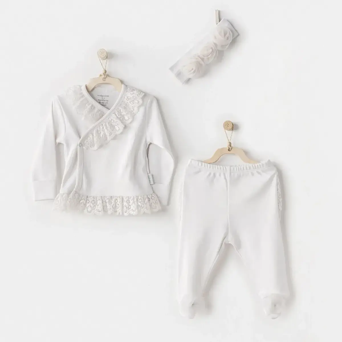 Andy Wawa Zıbın Takımı 3lü Chic Girl Ekru Andy Wawa Zıbın Takımı 3lü Chic Girl Ekru