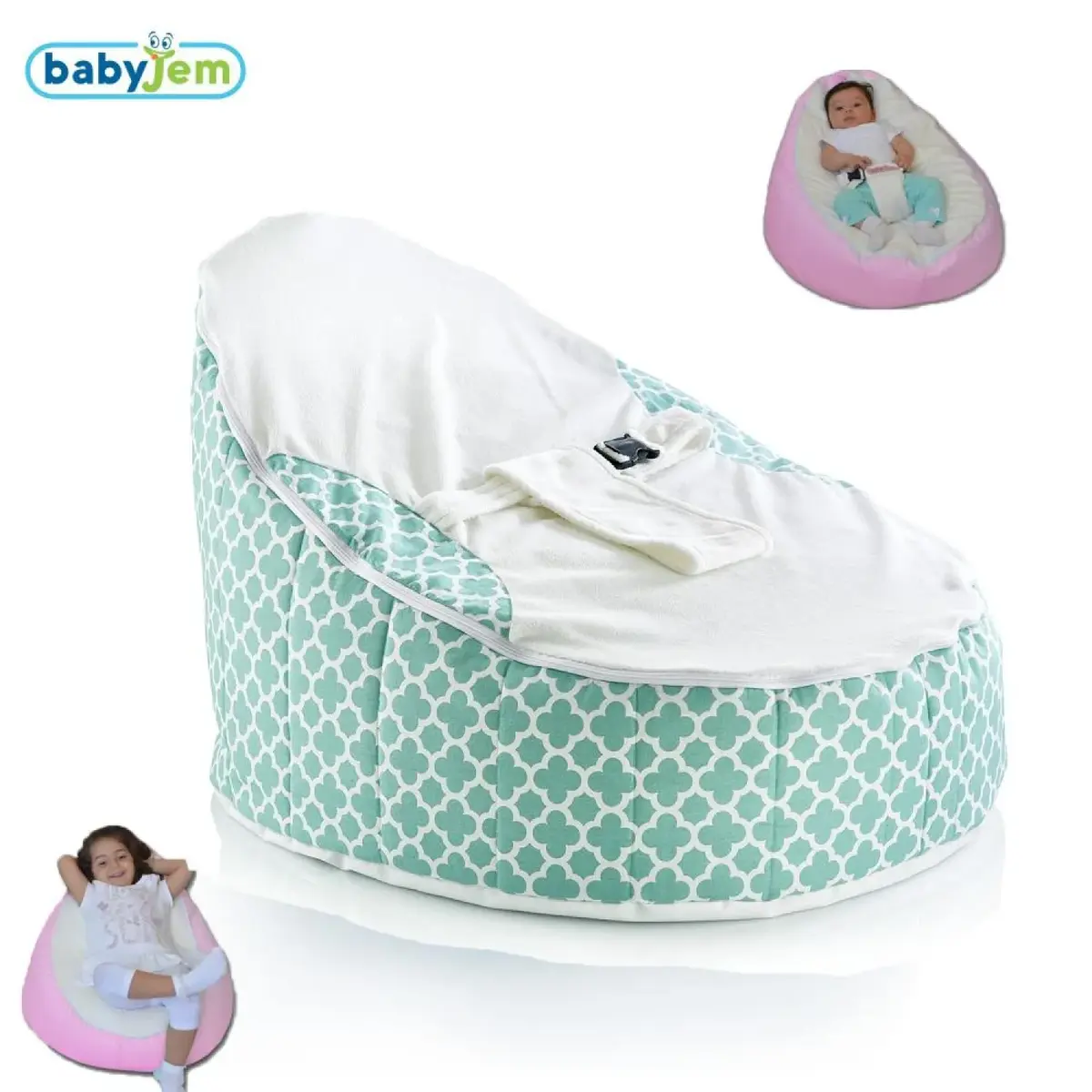 Baby Jem Fasulye Yatak Yeşil Sur