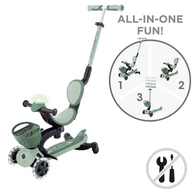 Globber Go Up Baby 360 Işıklı Scooter - Koyu Mint