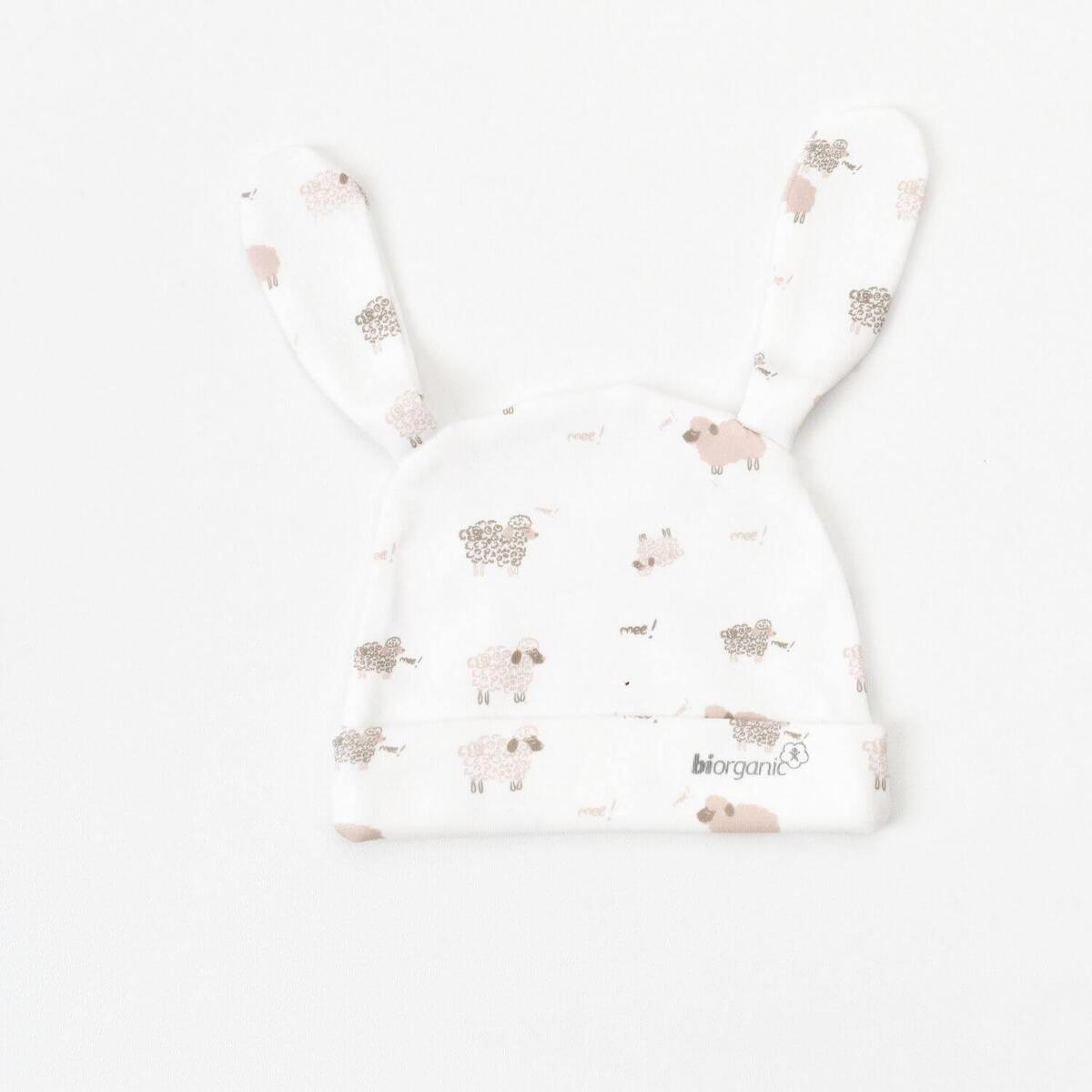 Bibaby Organik Şapka 2li Curly Sheep Bej