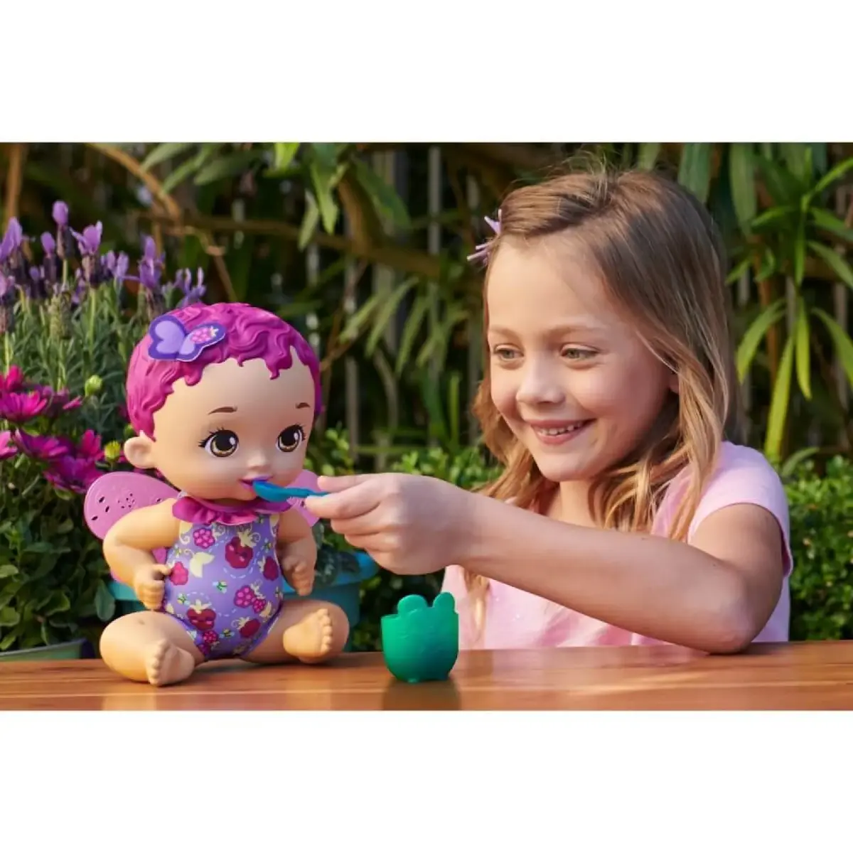 My Garden Baby Kelebek Bebeğimin Yemek Zamanı Mor Saçlı Bebek