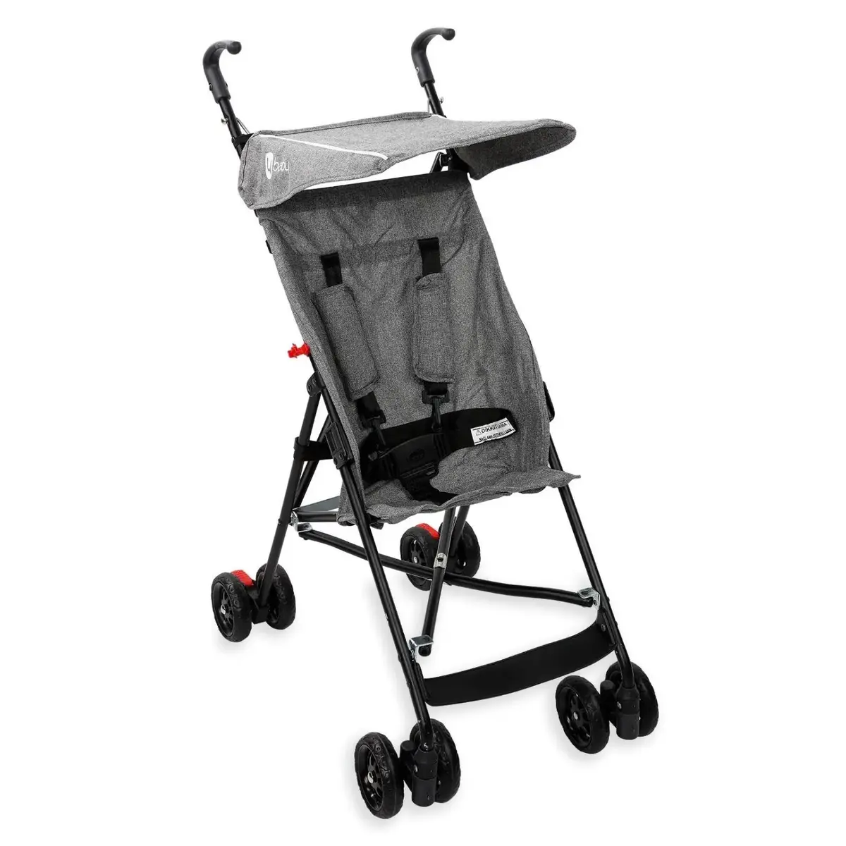 4 Baby Eko Baston Bebek Arabası Gri 4 Baby Eko Baston Bebek Arabası Gri