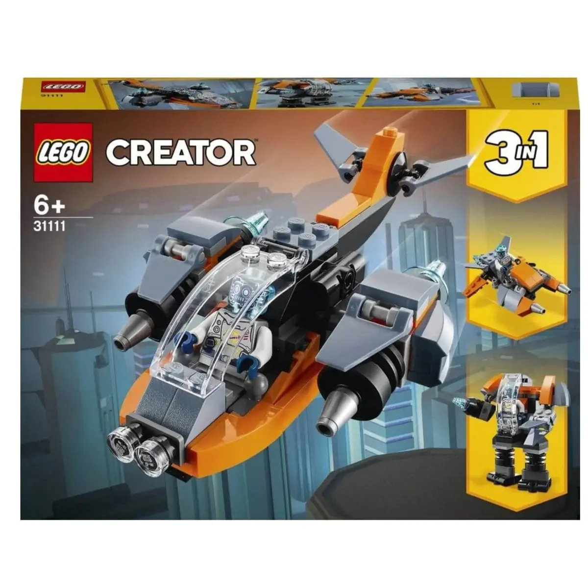 LEGO Creator 3’ü 1 Arada Siber İnsansız Hava Aracı 31111