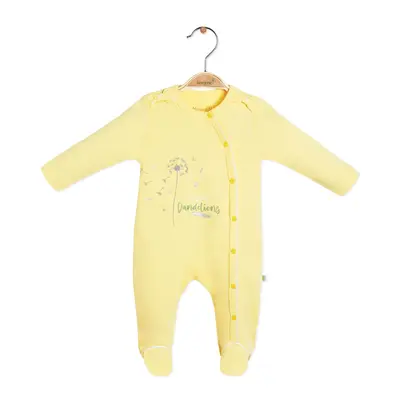 Bibaby Organik Tulum Fly Dandelions Sarı - Ekru