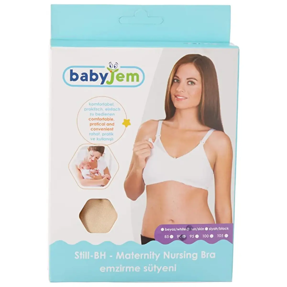Babyjem Emzirme Sütyeni 105 Beden Ten Babyjem Emzirme Sütyeni 105 Beden Ten