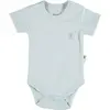 Bibaby Organik Body Kısa Kol Basic Nature Mavi