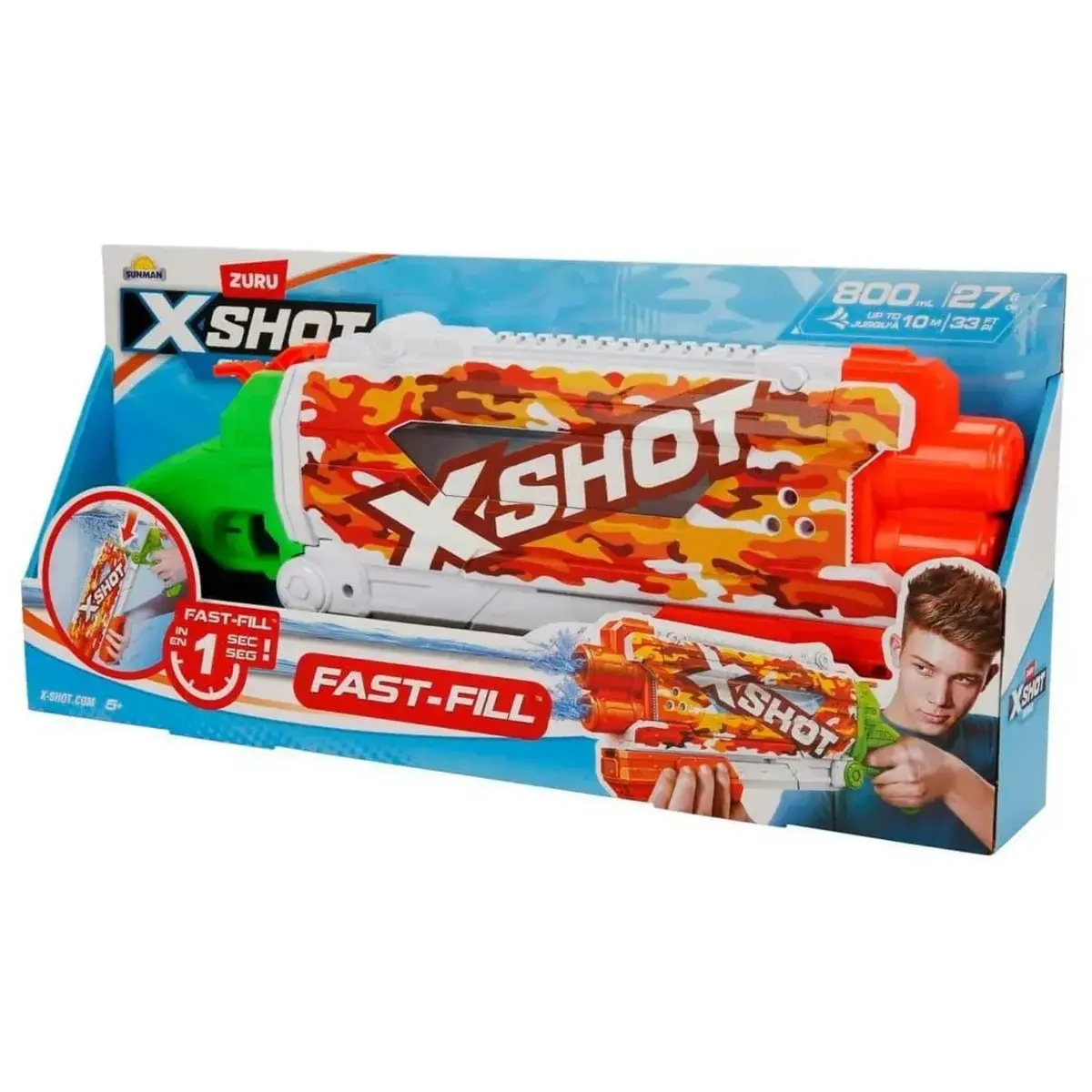 X-Shot Water Su Tabancası Pump Actıon Fast-Fıll Skıns 800Ml