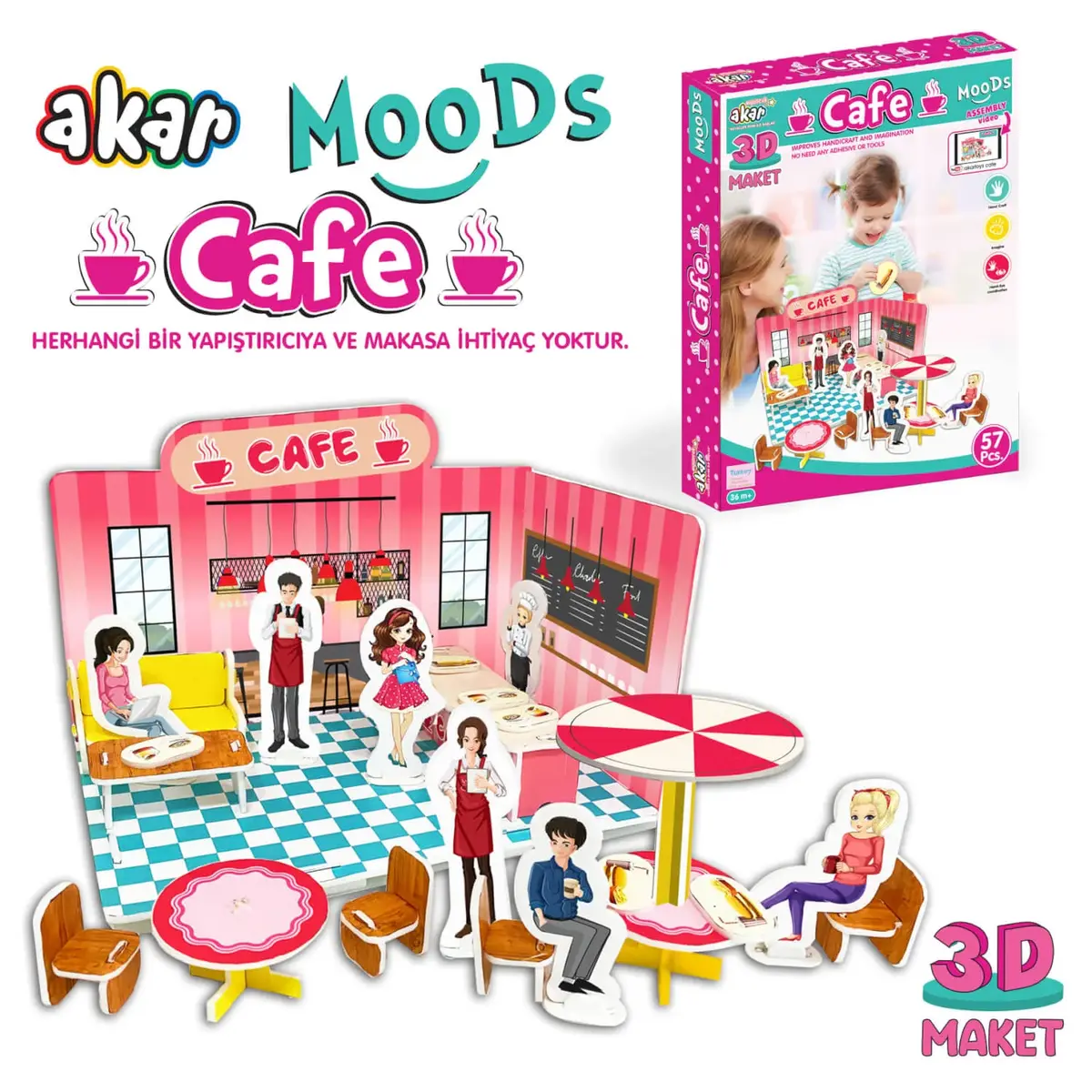 Akar Moods Cafe 3D Maket