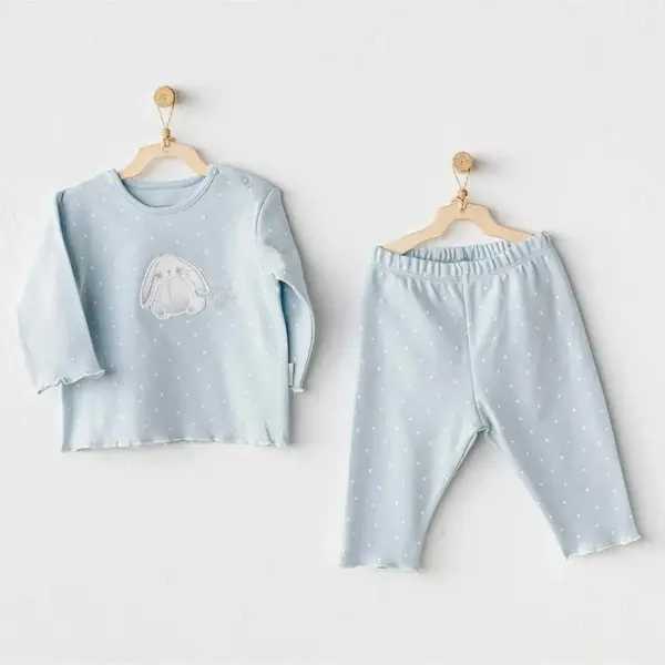 Andy Wawa 2li Takım Cuddly Bunny Bear Mavi