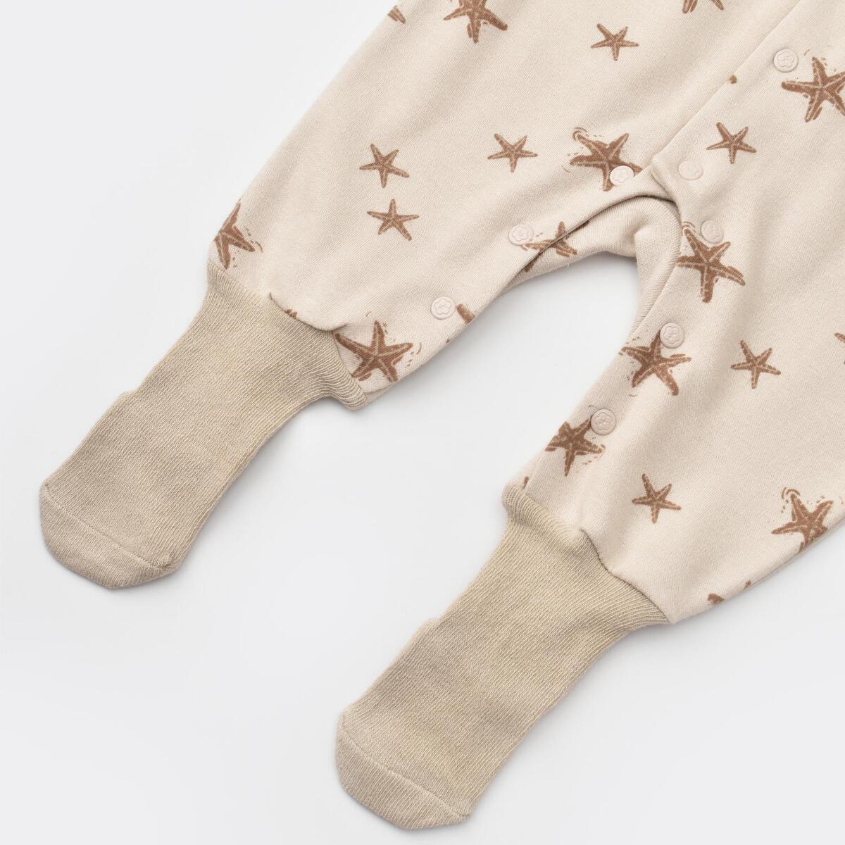 Bibaby Organik Tulum Çoraptolon Magic Starfish Latte