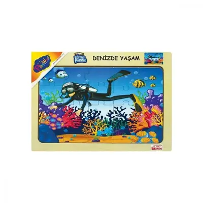 Playwood Ahşap Eğitici Puzzle Denizde Yaşam