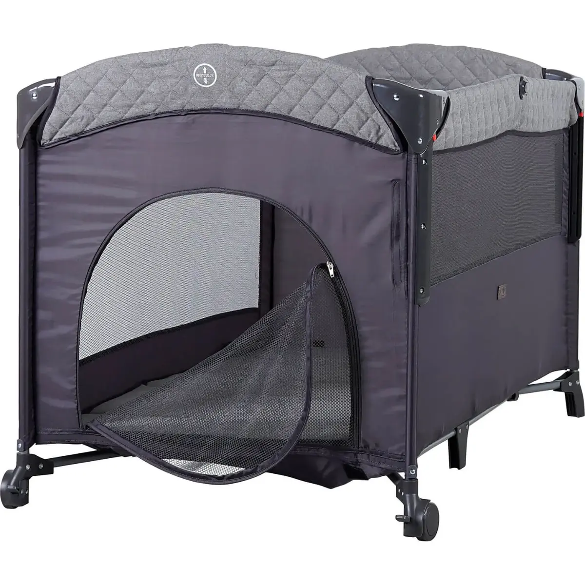 Prego 8044 Miami Plus Anne Yanı Oyun Parkı 70x120 cm Gri
