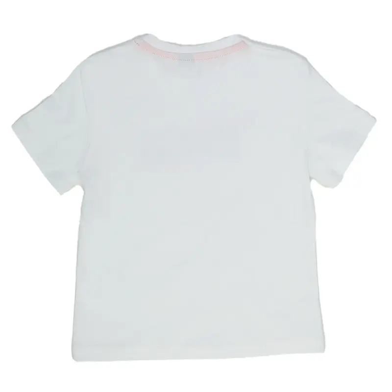 Hvc T-Shirt Run Baskılı Beyaz - Turuncu