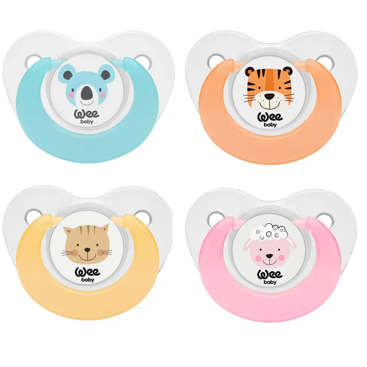 Wee Baby Emzik 2li Sevimli Hayvanlar No:2