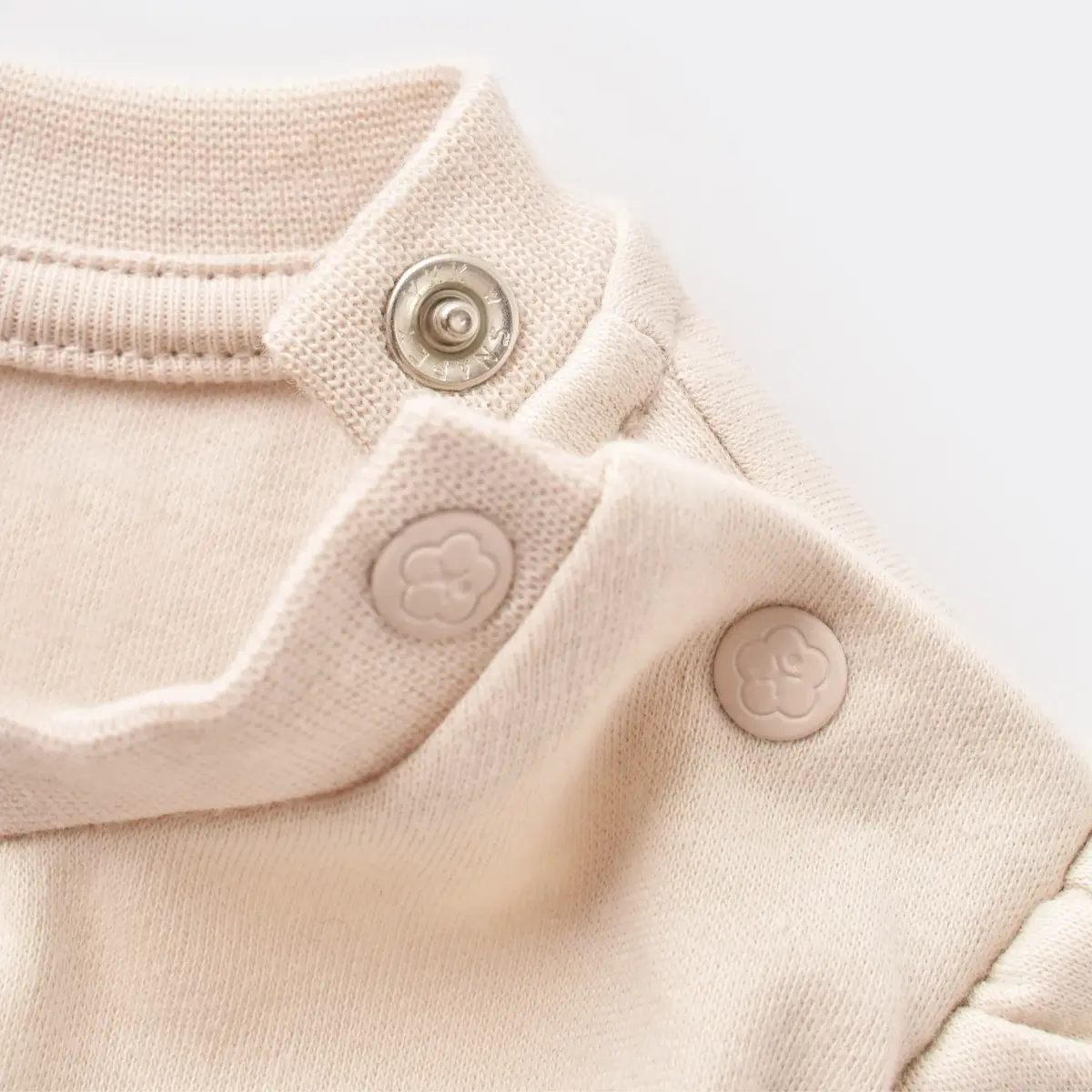Bibaby Organik 2li Takım Şortlu Summer Fruit Light Cream - Caramel