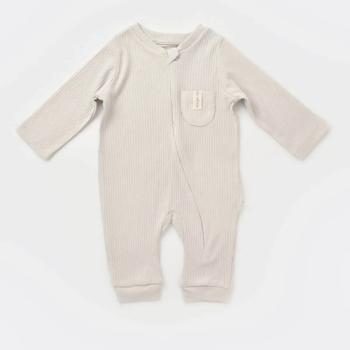 Bibaby Organik Tulum Patiksiz Soft Modal Gri