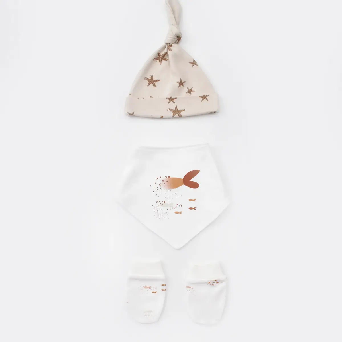Bibaby Organik Hastane Çıkışı 5li Magic Starfish Latte