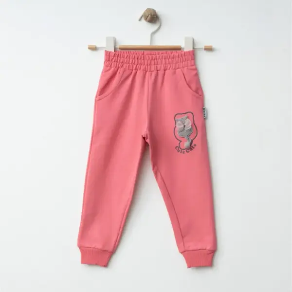 Winimo Eşofman Altı Kedi Aksesuarlı Pembe