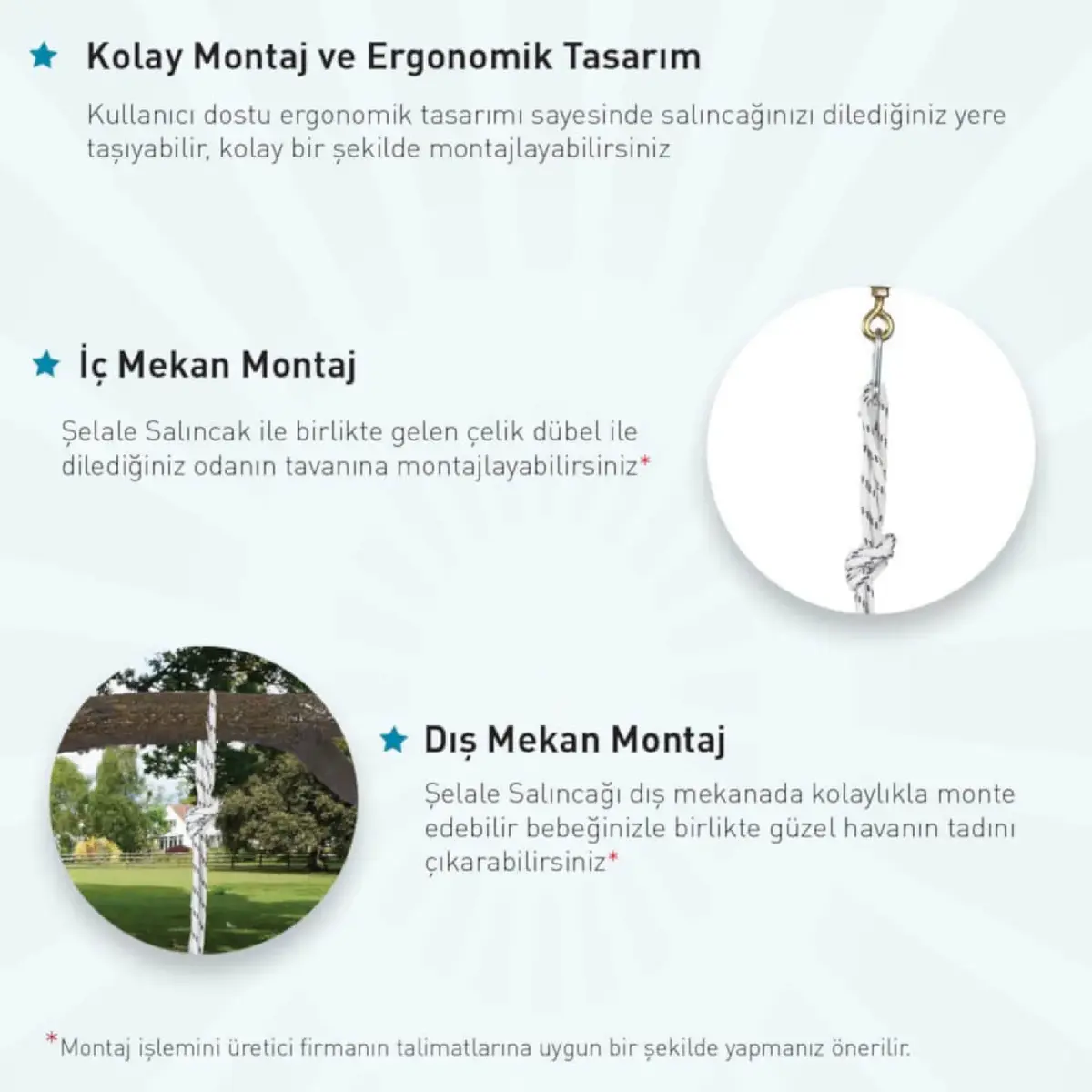 Holmen Şelale Salıncak Ekru
