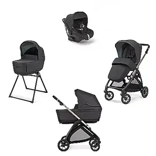 Inglesina Electa+ Bebek Arabası Darwin Recline 4'lü Sistem Upper Black